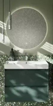 Мебель для ванной подвесная «Roca» Ona 80 зелёный матовый