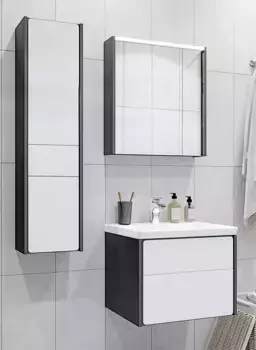 Мебель для ванной подвесная «Roca» Ronda 60 белая/антрацит