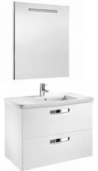 Мебель для ванной подвесная «Roca» The Gap 80 белая глянцевая