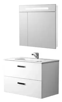 Мебель для ванной подвесная «Roca» Victoria Nord 80 белая глянцевая