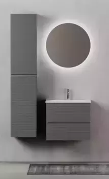 Мебель для ванной подвесная «Sancos» Folk 60 Grey soft