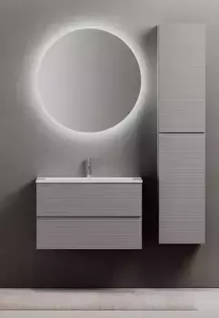 Мебель для ванной подвесная «Sancos» Folk 80 Ergraut soft