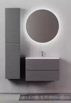 Мебель для ванной подвесная «Sancos» Folk 80 Grey soft