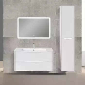 Мебель для ванной подвесная «Vincea» Paola 100 G.White раковина белая