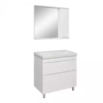 Мебель для ванной «Runo» Афина 80 белая