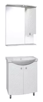 Мебель для ванной «Runo» Милано 65 белая