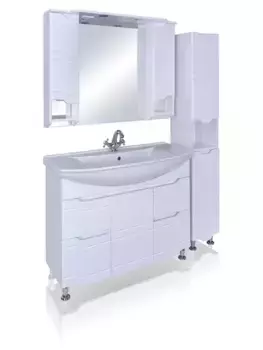 Мебель для ванной «Runo» Стиль 105 белая