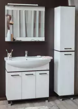 Мебель для ванной «Sanflor» Толедо 85 северное дерево светлое/венге