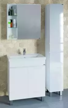 Мебель для ванной «СанТа» Марс 70 с 2 дверцами белая