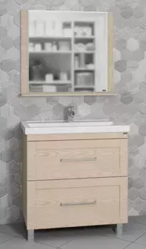 Мебель для ванной «СанТа» Венера 80 дуб бежевый
