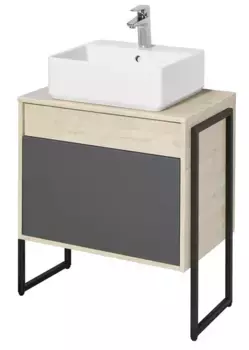 Мебельная опора «Aquaton» Лофт Урбан (высокая 1 шт.) чёрная