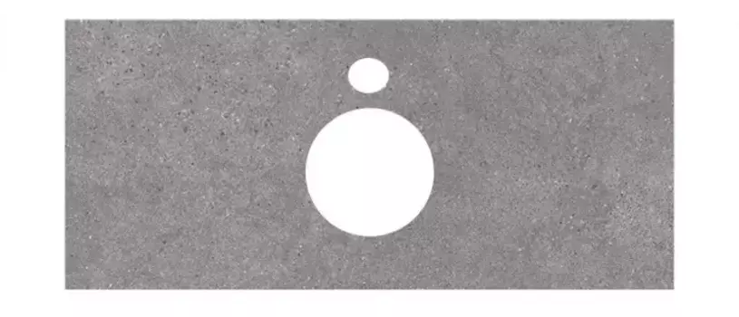 Мебельная столешница «Kerama Marazzi» Фондамента 100 PL1 керамогранит серый