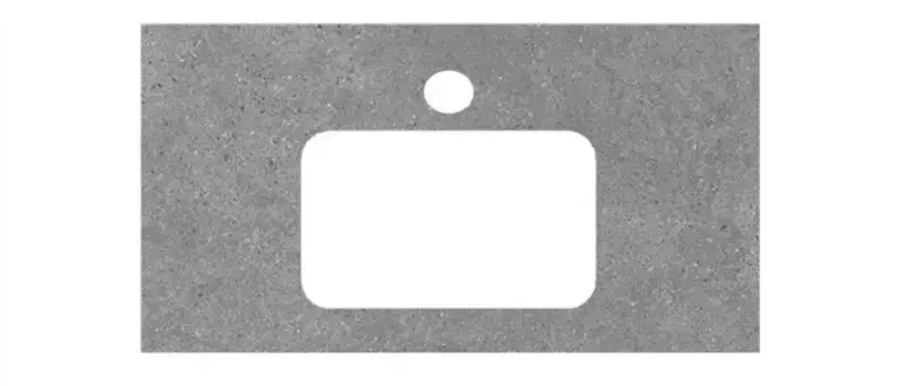 Мебельная столешница «Kerama Marazzi» Фондамента 80 PL2 керамогранит серый