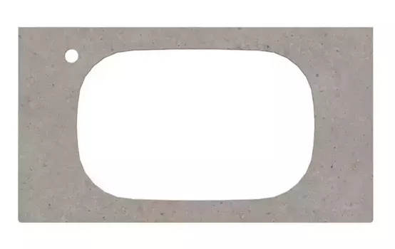 Мебельная столешница «Kerama Marazzi» Magicka MA.2.1.SG519920R/90 90/49,6 керамогранит серая матовая