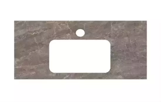 Мебельная столешница «Kerama Marazzi» Парнас 100/48 PL3 для раковин, встраиваемых снизу керамогранит коричневая