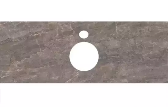 Мебельная столешница «Kerama Marazzi» Парнас 120/48 PL1 для накладных раковин керамогранит коричневая