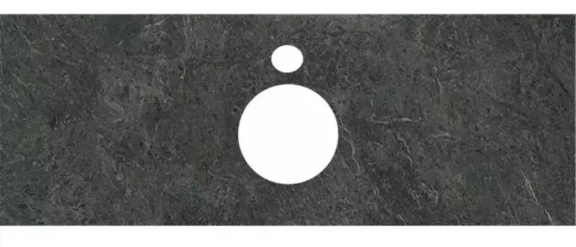 Мебельная столешница «Kerama Marazzi» Риальто 120 PL1 керамогранит зелёный тёмный