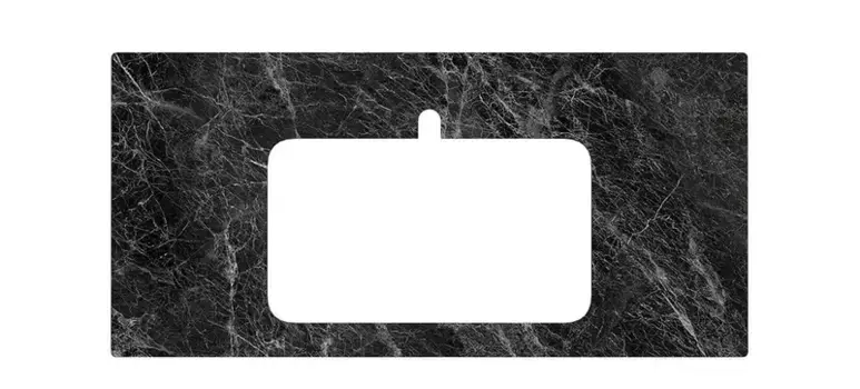 Мебельная столешница «Kerama Marazzi» Риальто 100 PL2 керамогранит тёмный серый лаппатированый