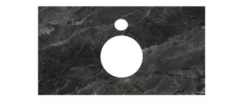 Мебельная столешница «Kerama Marazzi» Риальто PL1.VT93\120 керамогранит тёмный серый лаппатированый