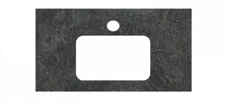 Мебельная столешница «Kerama Marazzi» Риальто 80 PL2 керамогранит зелёный тёмный