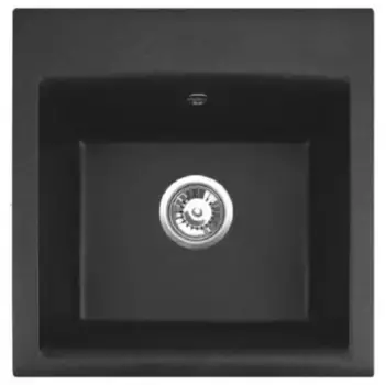 Мойка для кухни «Alveus» Gem 10 Granital 50/50 искусственный камень чёрная