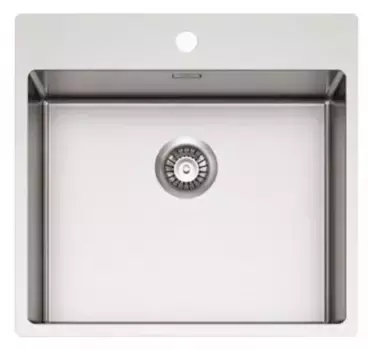 Мойка для кухни «Alveus» Nox 120 54/52 с интегрированным сифоном нержавеющая сталь брашированная сталь