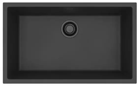 Мойка для кухни «Alveus» Omni 40 75/45 искусственный камень Deep Black-G90 BE