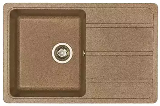 Мойка для кухни «Aquaton» Аманда 78/51 искусственный камень терракот