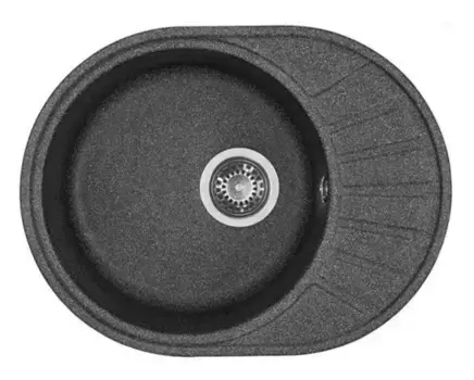 Мойка для кухни «Aquaton» Чезана 57/44 искусственный камень графит универсальная