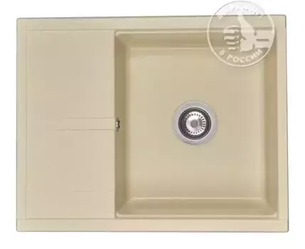 Мойка для кухни «Aquaton» Делия 65/52 искусственный камень шампань универсальная