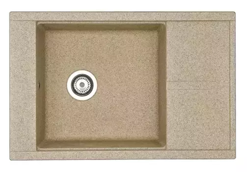 Мойка для кухни «Aquaton» Делия 78/51 искусственный камень песочная универсальная