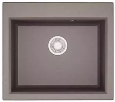 Мойка для кухни «Aquaton» Линеа 58 искусственный камень серый шёлк