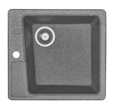 Мойка для кухни «Aquaton» Парма 47/51 искусственный камень серая