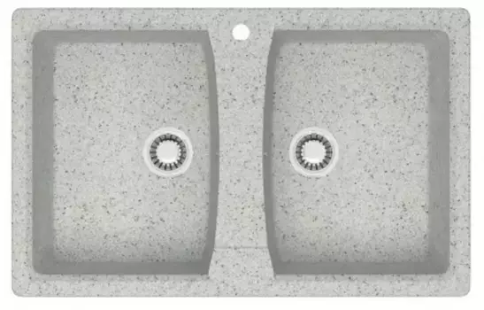 Мойка для кухни «Azario» Elmas 78/50 искусственный камень светло-серая