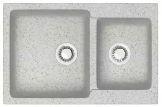 Мойка для кухни «Azario» Grand 76/50 искусственный камень светло-серая