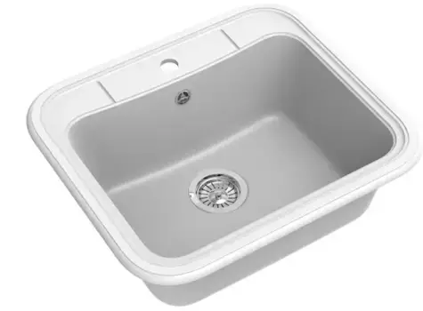 Мойка для кухни «Ewigstein» Antik 60 60/52 искусственный камень иней