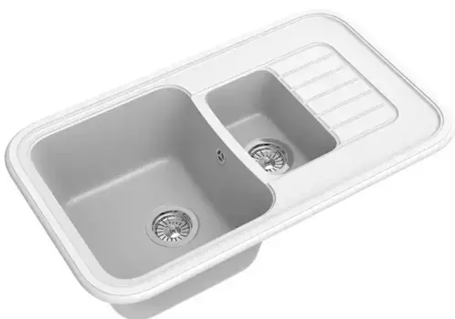 Мойка для кухни «Ewigstein» Antik 60KF 86/51 искусственный камень иней