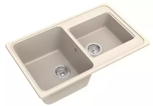 Мойка для кухни «Ewigstein» Elegant 80D 78/48 искусственный камень крем