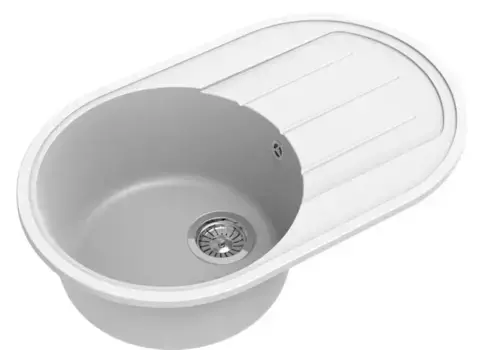 Мойка для кухни «Ewigstein» Elegant R50F 75/47 искусственный камень иней