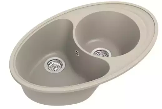 Мойка для кухни «Ewigstein» Elegant W90KF 83/52 искусственный камень темно-бежевый