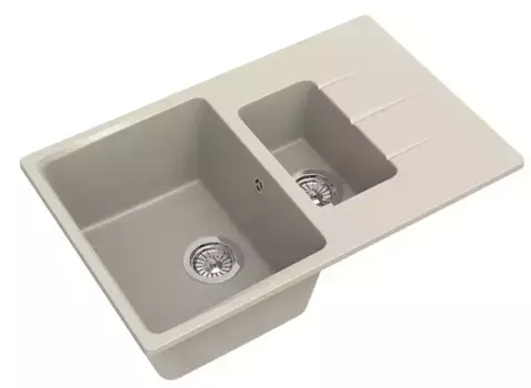 Мойка для кухни «Ewigstein» Gerd 60KF 78/50 искусственный камень бежевая