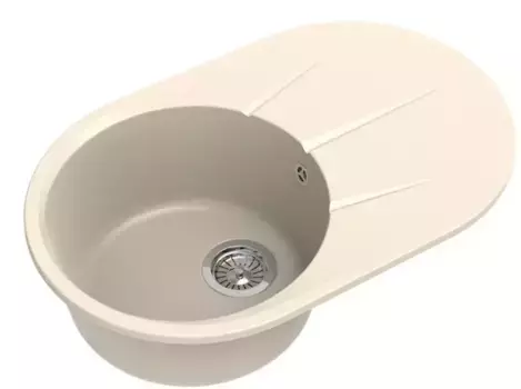 Мойка для кухни «Ewigstein» Rund 50F 74/47 искусственный камень крем