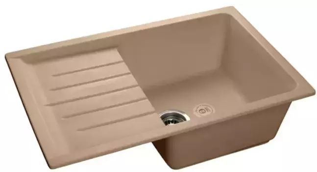 Мойка для кухни «GranFest» Practik GF-P760L 76/50 искусственный камень топаз