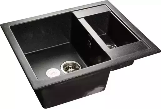 Мойка для кухни «GranFest» Quadro GF-Q610K 61/50 искусственный камень черная