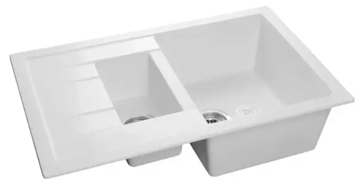 Мойка для кухни «GranFest» Quadro GF-Q775KL 78/50 искусственный камень иней