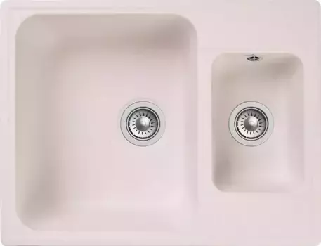 Мойка для кухни «GranFest» Quarz GF-Z09 62/48 искусственный камень белая