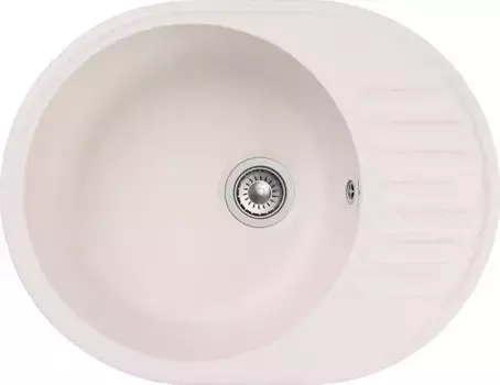 Мойка для кухни «GranFest» Quarz GF-Z58 62/48 искусственный камень белая