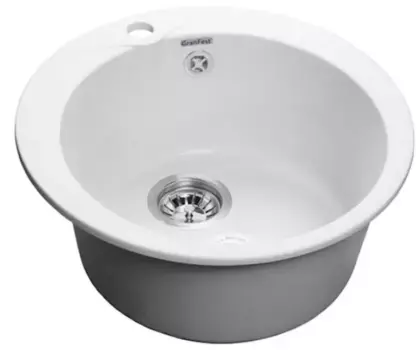 Мойка для кухни «GranFest» Rondo GF-R480 48/48 искусственный камень иней
