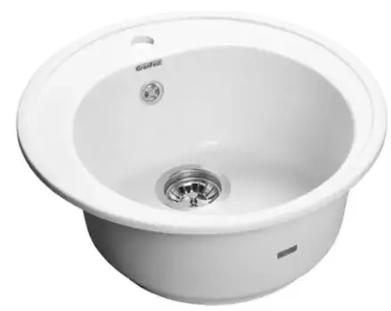 Мойка для кухни «GranFest» Rondo GF-R510 51/51 искусственный камень иней