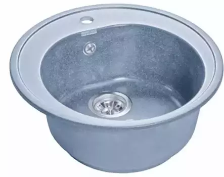 Мойка для кухни «GranFest» Rondo GF-R510 51/51 искусственный камень графит